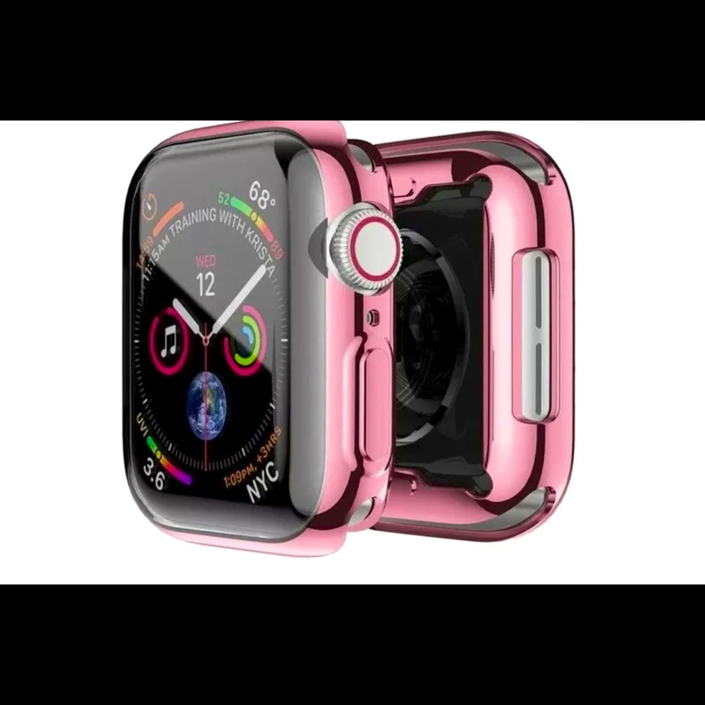 Apple Watch screen protector pink and clear